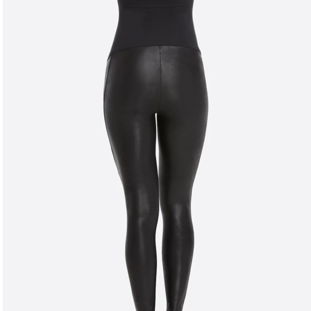 Spanx Mama Faux Leather Leggings - Picture 2 of 8